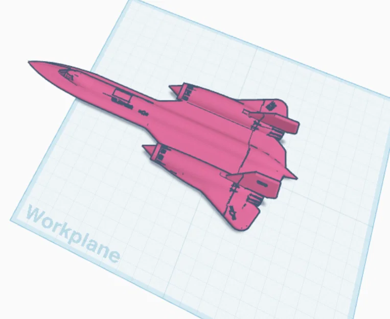 Mô Hình Máy Bay SR-71 Blackbird "Print-in-Place" Độc Đáo - Image 1