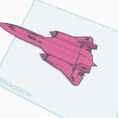 Mô Hình Máy Bay SR-71 Blackbird "Print-in-Place" Độc Đáo