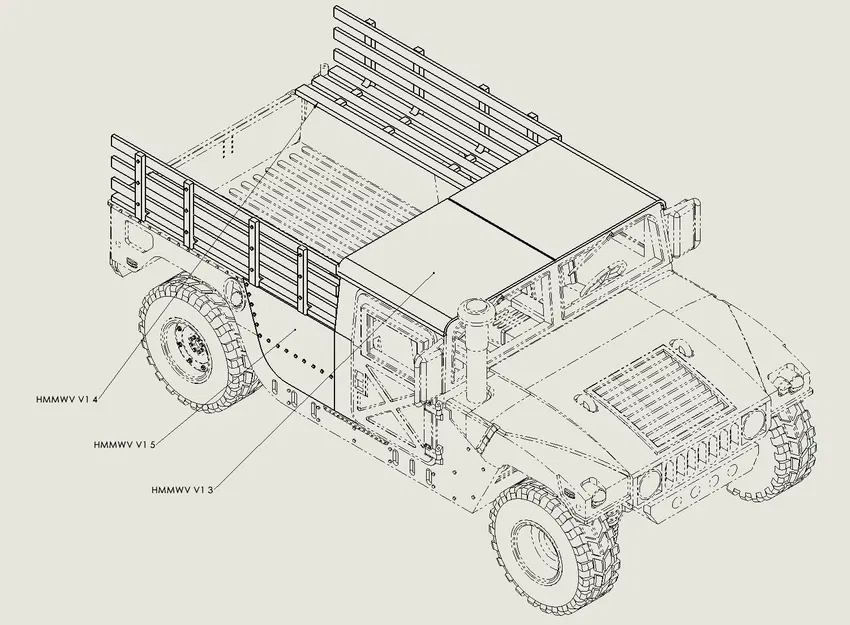 HUMVEE M998 Troop Transporter (Xe chở quân) - Image 3