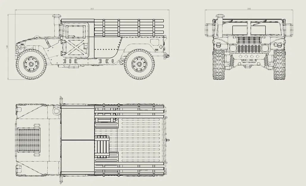 HUMVEE M998 Troop Transporter (Xe chở quân) - Image 5