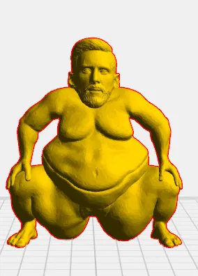 Mô Hình 3D Lionel Messi Sumo Hài Hước - Độc Đáo - Image 1