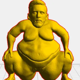 Mô Hình 3D Lionel Messi Sumo Hài Hước - Độc Đáo