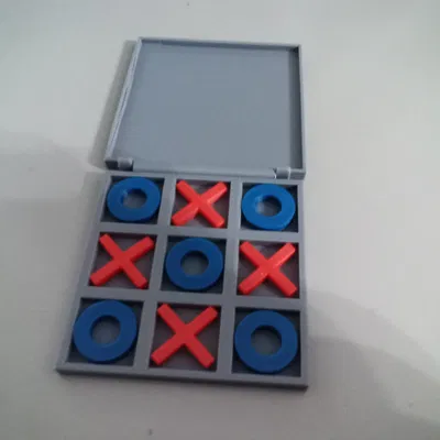 Travel Tic-Tac-Toe V2 – Bàn cờ gập bỏ túi dùng chốt filament 1.75 mm