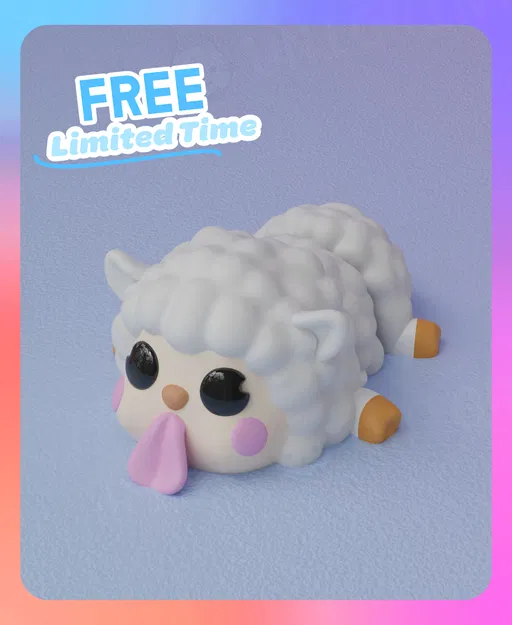 Móc Khóa Cừu Dẻo (Flexi) – 1 Màu - Image 1