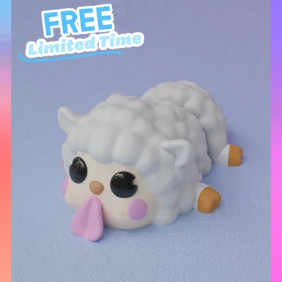 Móc Khóa Cừu Dẻo (Flexi) – 1 Màu