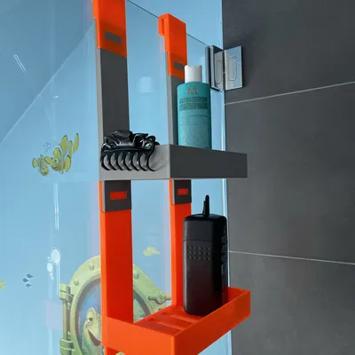 Kệ Tắm Kính Modul Mở Rộng Treo Tường