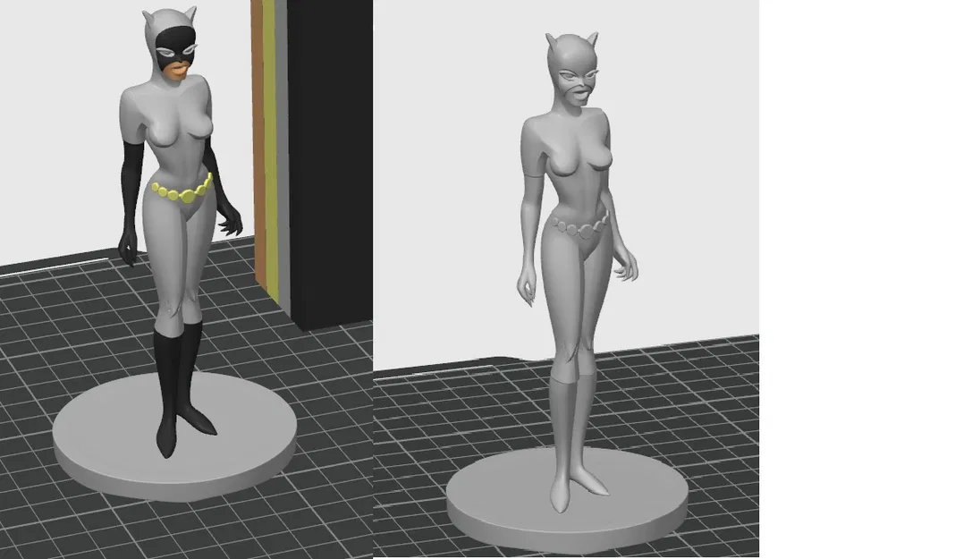 Mô Hình Catwoman Hoạt Hình 3D Đẹp Mắt - Image 1