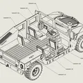 Mô hình HUMVEE M998 (HMMWV) chi tiết cao – dễ in, dễ lắp - Thumbnail 6