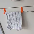 Móc Treo Khăn Lau Chén Gắn Cánh Tủ Bếp (Dishcloth Cabinet Hanger) - Thumbnail 1