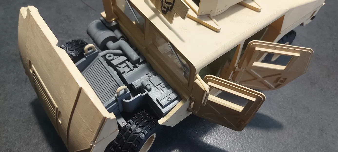 Mô hình HUMVEE M998 (HMMWV) chi tiết cao – dễ in, dễ lắp - Image 16