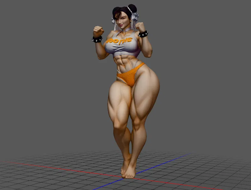 Mô hình 3D Chun-Li Street Fighter cực ngầu - Image 2