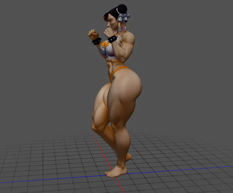 Mô hình 3D Chun-Li Street Fighter cực ngầu - Image 3