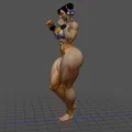 Mô hình 3D Chun-Li Street Fighter cực ngầu - Thumbnail 3