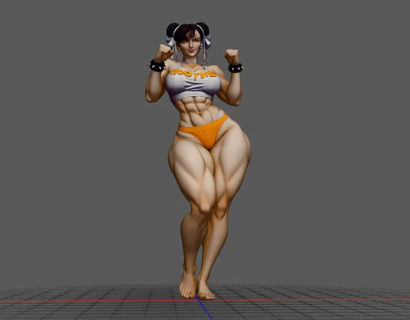 Mô hình 3D Chun-Li Street Fighter cực ngầu - Image 4