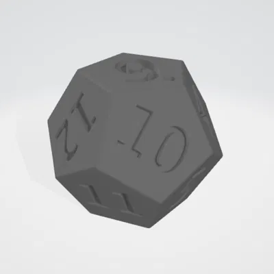 Xúc xắc Spindown D12 3D - In mô hình độc đáo cho game thủ
