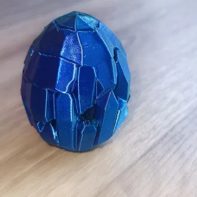 Trứng Easter Pha Lê – Geode Hình Học Bóng Lấp Lánh