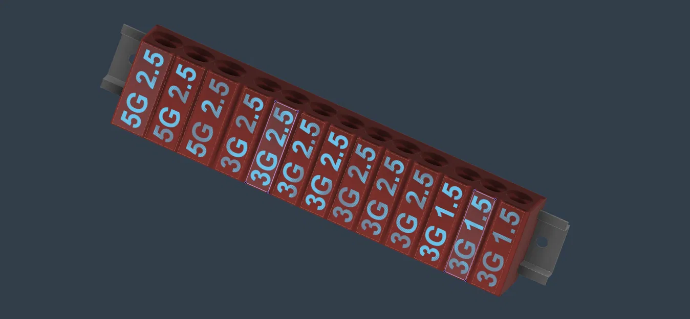 Phụ kiện quản lý cáp 3D cho tủ điện DIN rail - Image 2