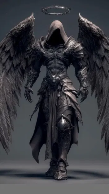 Mô Hình Thiên Thần Bóng Tối 3D - Độc Đáo và Huyền Bí - Image 1