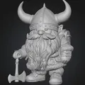 Mô Hình 3D Người Lùn Viking – Tượng Chiến Binh Độc Đáo - Thumbnail 1