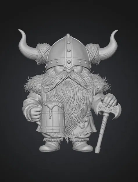 Mô Hình Viking Tí Hon Cầm Ly Bia và Rìu - Quà Tặng Độc Đáo - Image 1