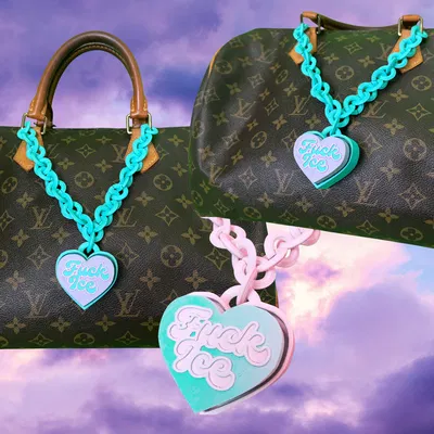 F*ck Ice Bag Charm Fidget Clicker (Charm túi clicker chuỗi hạt)