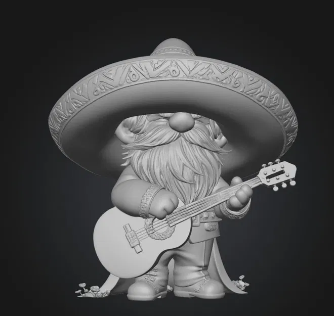 Mô Hình Chú Lùn Mariachi - Tượng Trang Trí In 3D - Image 1
