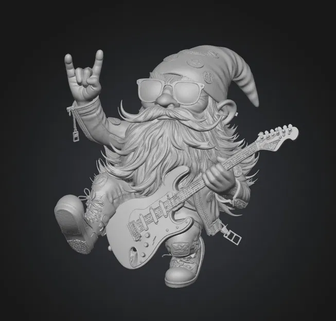 Chú Lùn Rocker (Gnome Rocker I) - Tượng Trang Trí "Chất" - Image 1