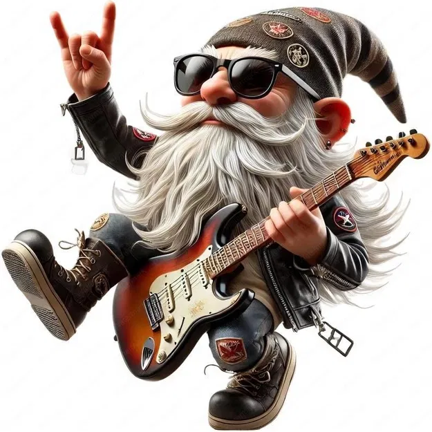 Chú Lùn Rocker (Gnome Rocker I) - Tượng Trang Trí "Chất" - Image 2