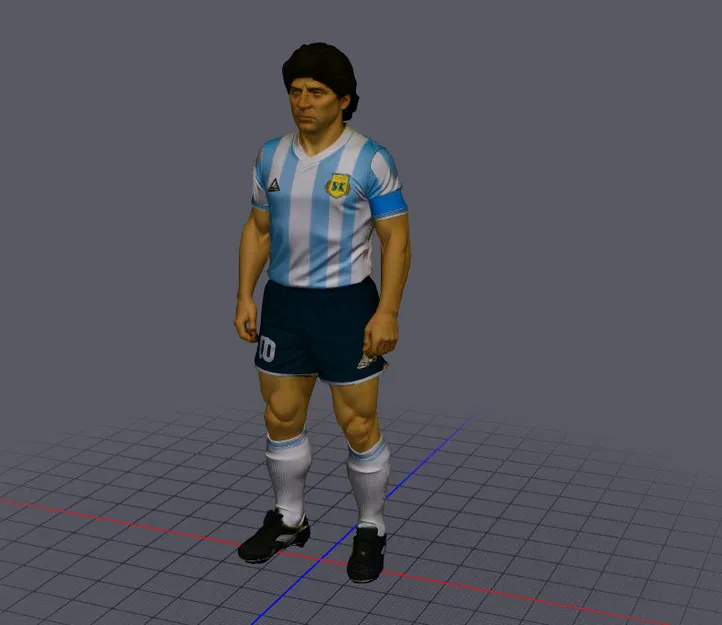 Mô Hình 3D Maradona - Tượng Đài Bóng Đá Cho Người Hâm Mộ - Image 1