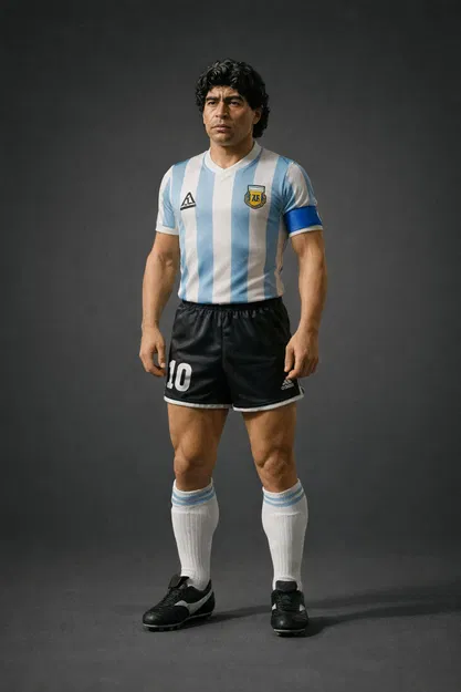 Mô Hình 3D Maradona - Tượng Đài Bóng Đá Cho Người Hâm Mộ - Image 2