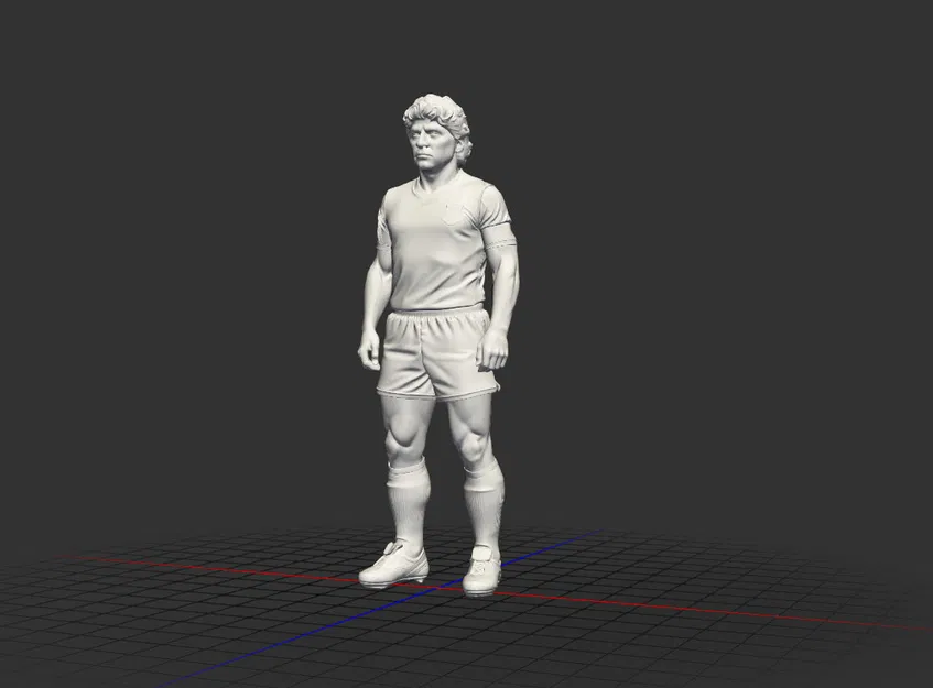 Mô Hình 3D Maradona - Tượng Đài Bóng Đá Cho Người Hâm Mộ - Image 3