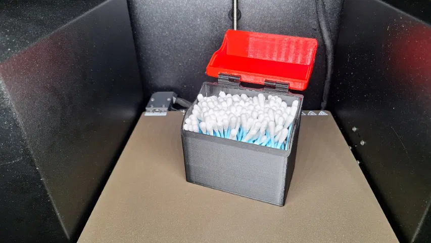 Hộp Đựng Tăm Bông In 3D Tiện Lợi, Sạch Sẽ - Image 1