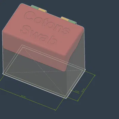 Hộp Đựng Tăm Bông In 3D Tiện Lợi, Sạch Sẽ