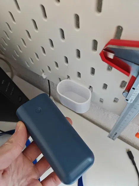 Kệ giữ pin sạc dự phòng Ikea Varmfront 5000mAh cho Skadis - Image 2