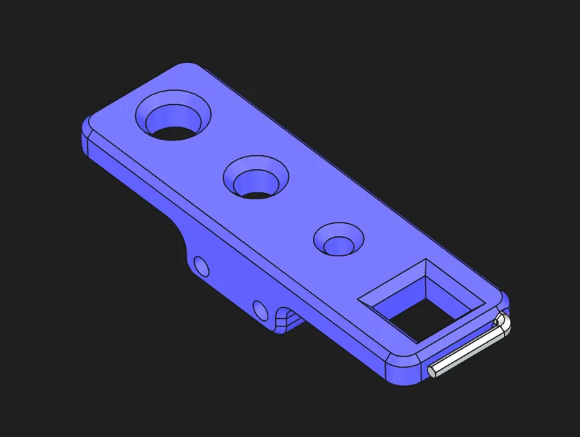 Giá đỡ nozzle cho súng khò Yihua 959D (FreeCAD) - Image 3