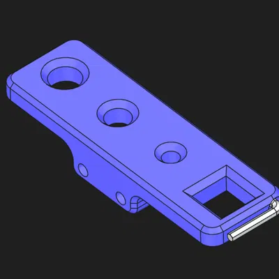Giá đỡ nozzle cho súng khò Yihua 959D (FreeCAD)