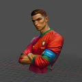 Mô Hình 3D Tượng Cristiano Ronaldo Sân Vườn - Thumbnail 1