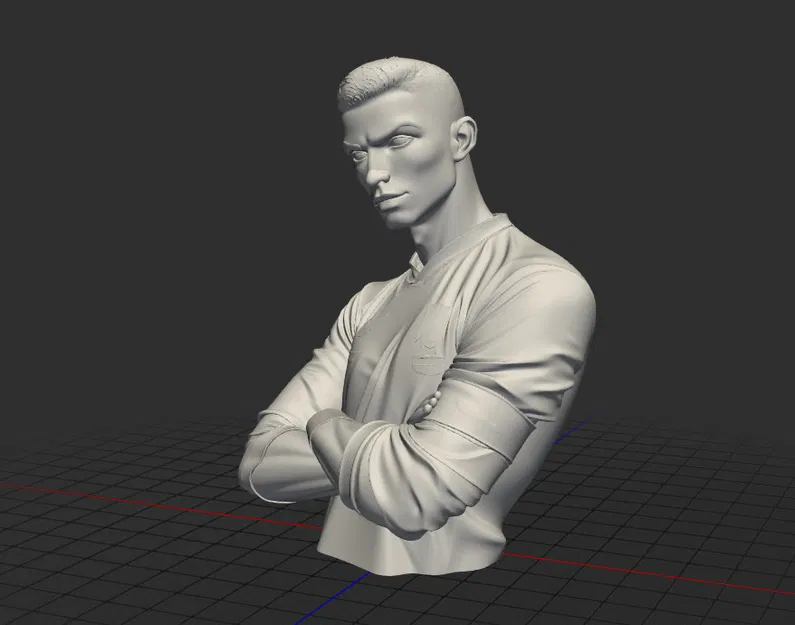 Mô Hình 3D Tượng Cristiano Ronaldo Sân Vườn - Image 2