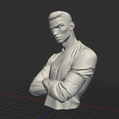 Mô Hình 3D Tượng Cristiano Ronaldo Sân Vườn