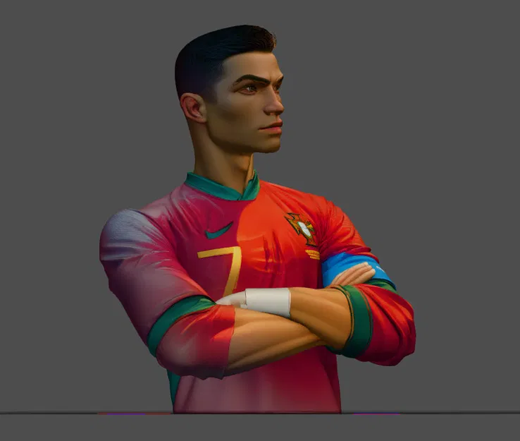 Mô Hình 3D Tượng Cristiano Ronaldo Sân Vườn - Image 3