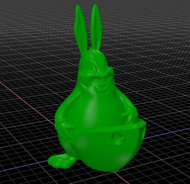 Mô Hình Chubenchy Độc Đáo - Big Chungus Cưỡi Thuyền Benchy - Image 1