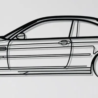 Tranh Treo Tường 3D BMW M3 E46 CSL - Trang Trí Độc Đáo
