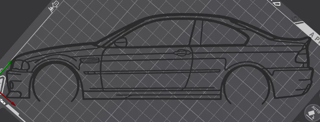 Tranh Treo Tường 3D BMW M3 E46 CSL - Trang Trí Độc Đáo - Image 2