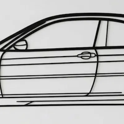 Tranh Treo Tường 3D BMW M3 E46 CSL - Trang Trí Độc Đáo