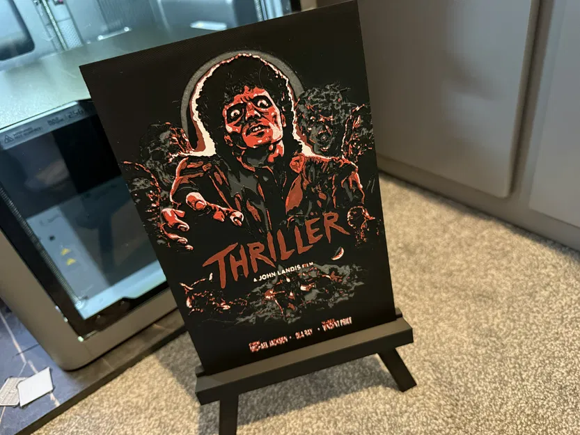 Poster Phim Thriller (Michael Jackson) HueForge - Image 1