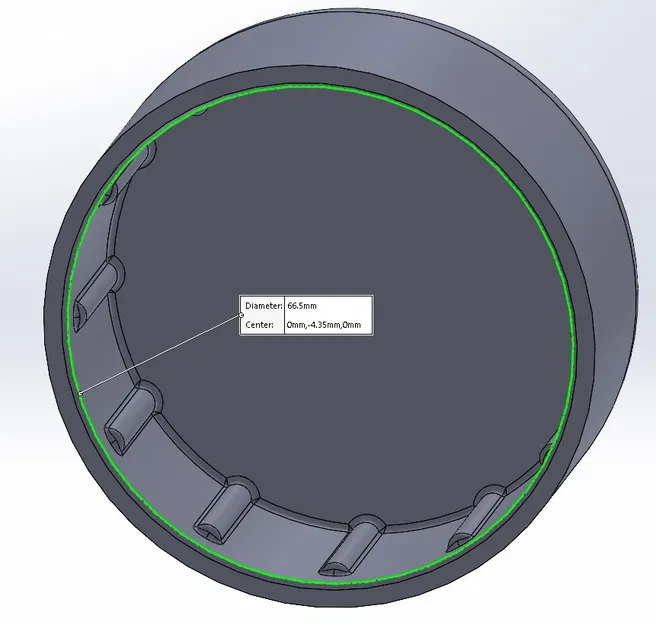 Tay Nạy Lọc Dầu 66mm 12 Rãnh In 3D - Image 4
