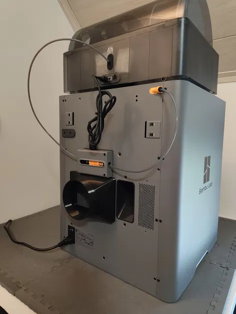 Adapter ống gió 100mm cho P2S (bắt vít) – P2S Exhaust to 100mm air duct - Image 1