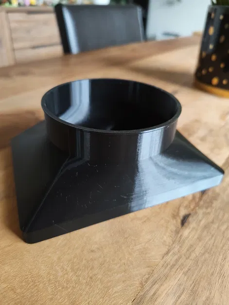 Adapter ống gió 100mm cho P2S (bắt vít) – P2S Exhaust to 100mm air duct - Image 2