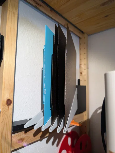 IVAR Plattenhalter für Druckplatten – Giá treo 6 tấm in cho kệ IKEA IVAR - Image 2