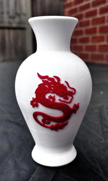 Bình Hoa Rồng Trung Hoa (Chinese Dragon Vase) - Image 1